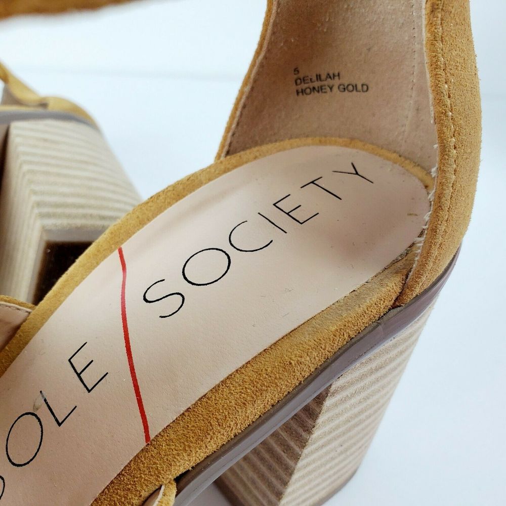 Sole Society DELILAH Suede Fringe Heels Sz 5 EUC - Picture 10 of 10